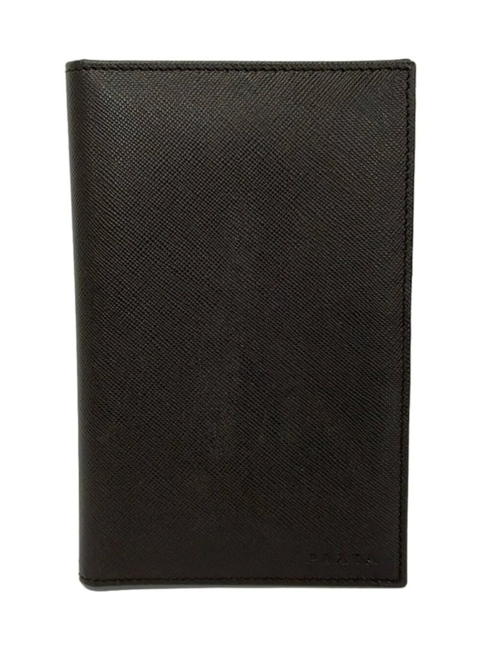PRADA Dark Brown Leather Card Case